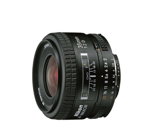 An Amazon product image of the Nikon 35mm f2D