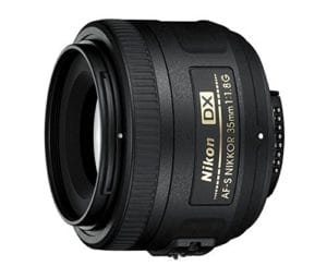 an amazon product image of the best nikon dx budget lens, the dx nikon 35mm f/1.8