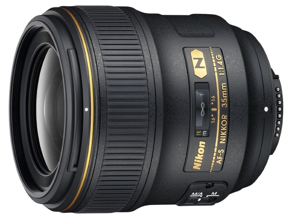 amazon product image of the best all round lens for nikon d750, the nikon 35mm f/1.4