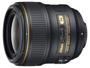 amazon product image of the nikon 35mm f/1.4 prime lens