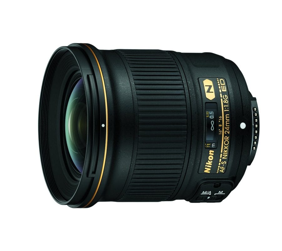 Amazon product image of the best Nikon prime lens for landscape photography